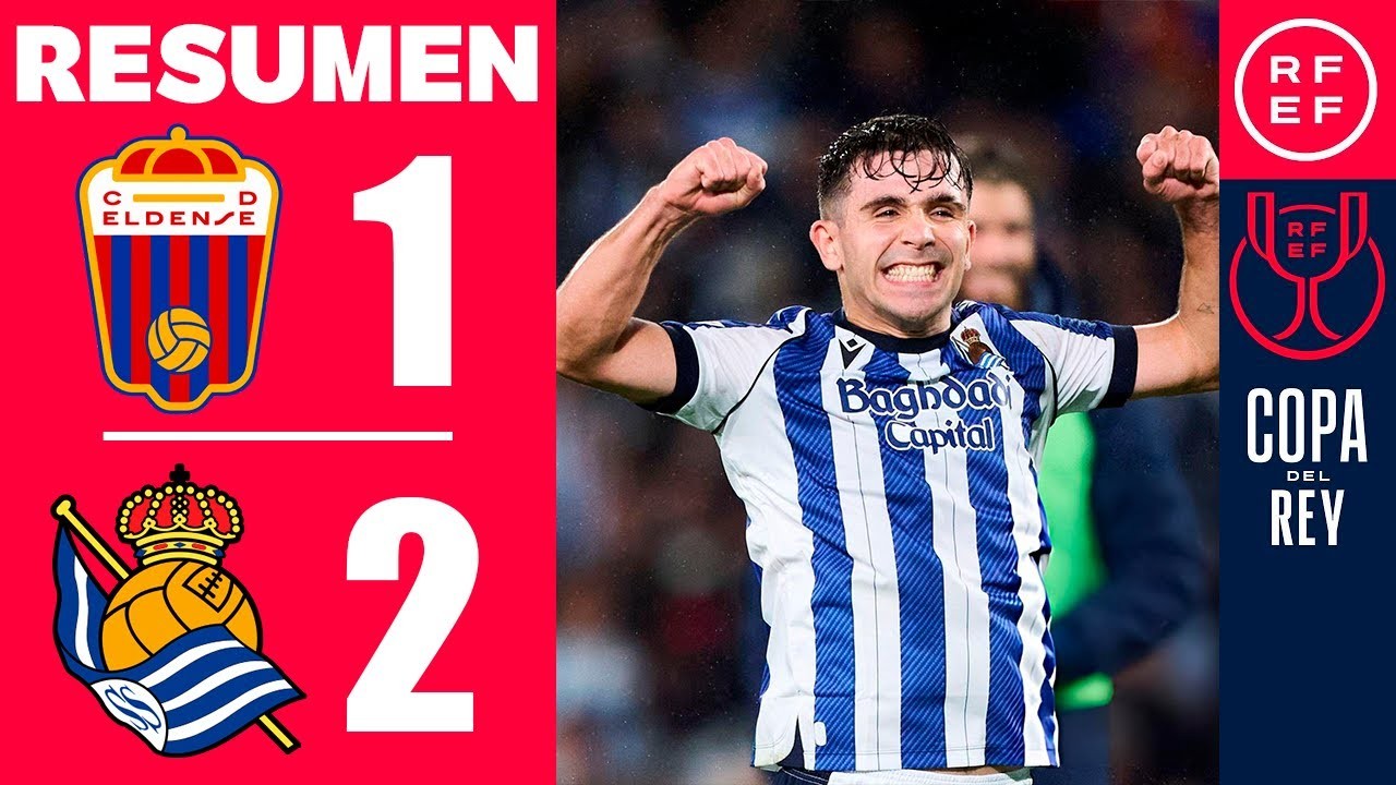 #ไฮไลท์ฟุตบอล [ เอลเดนเซ่ 1 - 2 เรอัล โซเซียดาด ] โคปา เดล เรย์ สเปน 2025/17.12.68